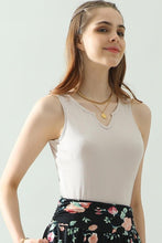 Load image into Gallery viewer, Ninexis Notched Rib Knit Tank