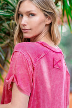 Load image into Gallery viewer, Zenana Washed Ribbed Short Sleeve Top