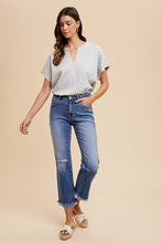 Load image into Gallery viewer, Annie Wear Distressed Raw Hem Straight Leg Cropped Jeans