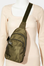 Load image into Gallery viewer, Fame Solid Color Nylon Sling Bag