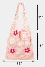 Load image into Gallery viewer, Fame Flower Pattern Knitted Tote Bag