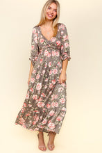 Load image into Gallery viewer, Haptics Twisted Detail Ruffled Hem Floral Dress with Side Pockets