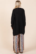 Load image into Gallery viewer, Mittoshop Open Front Long Sleeve Longline Cardigan