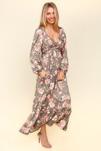 Load image into Gallery viewer, Haptics Twisted Detail Ruffled Hem Floral Dress with Side Pockets