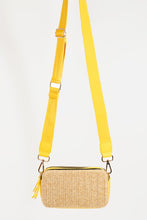 Load image into Gallery viewer, Fame Straw Contrast Crossbody Bag