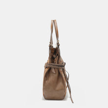 Load image into Gallery viewer, Nicole Lee USA Side Braided Tassel Inlaid Rhinestone Embroidery Hobo Bag