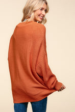 Load image into Gallery viewer, Haptics Side Slit Texture Asymmetric Sweater