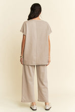 Load image into Gallery viewer, Davi &amp; Dani Round Neck Short Sleeve Top and Pants Set