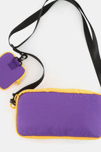 Load image into Gallery viewer, Himawari Removable Strap Nylon Crossbody Bag with EarPods Bag