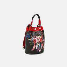 Load image into Gallery viewer, Nicole Lee USA Flower Pattern Adjustable Strap Backpack Bag