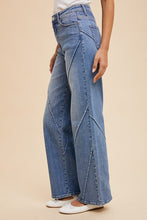 Load image into Gallery viewer, Annie Wear Decorative Seams Wide Leg Jeans