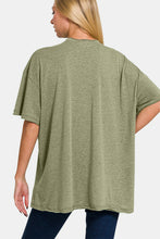 Load image into Gallery viewer, Zenana Drop Shoulder Oversized Front Pocket T-Shirt