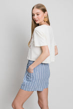 Load image into Gallery viewer, Cotton Bleu by Nu Label Yarn Dye Striped Shorts