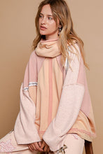 Load image into Gallery viewer, POL Exposed Seam Turtleneck Stud Trim French Terry Hoodie