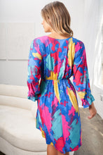 Load image into Gallery viewer, White Birch Printed V-Neck Mini Dress