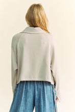 Load image into Gallery viewer, Davi &amp; Dani Drawstring Hem Half Zip Raglan Sleeve Sweatshirt