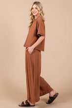Load image into Gallery viewer, Ces Femme Half Button Half Sleeve Top and Pants Set