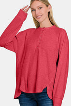 Load image into Gallery viewer, Zenana Full Size Brushed Melange Hacci High-Low Sweater