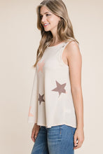 Load image into Gallery viewer, BOMBOM Star Print Round Neck Tank