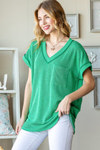 Load image into Gallery viewer, Heimish Front Pocket Short Sleeve Ribbed Top