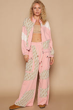 Load image into Gallery viewer, POL Applique Patchwork Zip Up Jacket