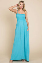 Load image into Gallery viewer, Culture Code Smocked Cami Maxi Dress with Pockets