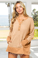 Load image into Gallery viewer, BiBi Thumb Opening Long Sleeve Top with Kangaroo Pocket