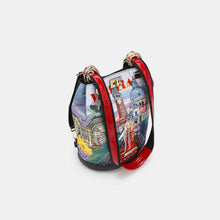 Load image into Gallery viewer, Nicole Lee USA Nylon Multifunctional Bucket Backpack