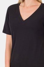 Load image into Gallery viewer, Zenana V-Neck Short Sleeve T-Shirt