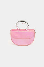 Load image into Gallery viewer, Fame Glossy Semi Circle Top Handle Bag