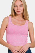 Load image into Gallery viewer, Zenana Washed Ribbed Scoop Neck Wide Strap Tank