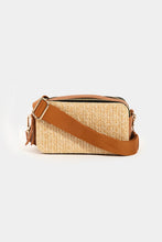 Load image into Gallery viewer, Fame Straw Contrast Crossbody Bag