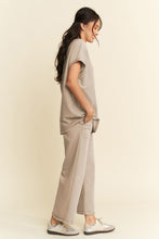 Load image into Gallery viewer, Davi &amp; Dani Round Neck Short Sleeve Top and Pants Set