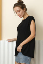 Load image into Gallery viewer, Ninexis Round Neck Cap Sleeve T-Shirt