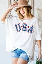 Load image into Gallery viewer, HOPELY USA Graphic Round Neck T-Shirt