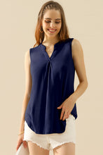 Load image into Gallery viewer, Ninexis Full Size Notched Sleeveless Top