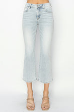 Load image into Gallery viewer, RISEN Mid Rise Cropped Flare Jeans