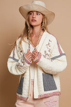 Load image into Gallery viewer, POL Embroidered Open Front Long Sleeve Jacket