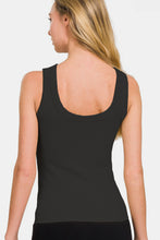 Load image into Gallery viewer, Zenana 2 Way Neckline Washed Ribbed Tank