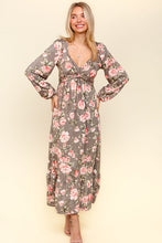 Load image into Gallery viewer, Haptics Twisted Detail Ruffled Hem Floral Dress with Side Pockets