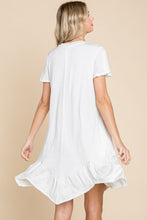 Load image into Gallery viewer, Culture Code Short Sleeve Ruffled Asymmetric Hem Dress