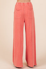 Load image into Gallery viewer, Mittoshop Mineral Wash French Terry Drawstring Wide Leg Pants