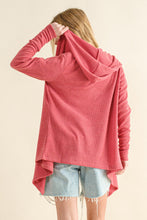 Load image into Gallery viewer, And The Why Thermal Hooded Open Front Cardigan with Pockets