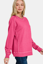 Load image into Gallery viewer, Zenana Pigment Dyed French Terry Sweatshirt