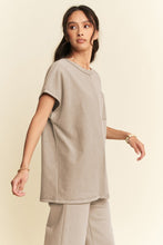 Load image into Gallery viewer, Davi &amp; Dani Round Neck Short Sleeve Top and Pants Set