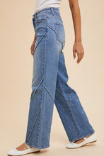 Load image into Gallery viewer, Annie Wear Decorative Seams Wide Leg Jeans