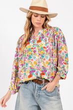 Load image into Gallery viewer, SAGE + FIG Button Down Floral Shirt