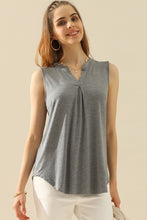 Load image into Gallery viewer, Ninexis Full Size Notched Sleeveless Top