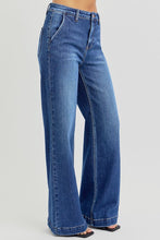 Load image into Gallery viewer, RISEN High Rise Wide Leg Jeans with Slanted Pockets