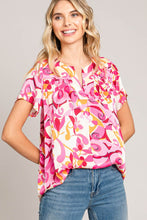 Load image into Gallery viewer, Cotton Bleu by Nu Label Abstract Print Short Sleeve Top